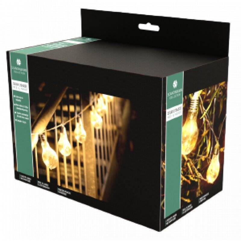 Scandinavian Collection - Solar light chain - 8.75m with 15 bulbs