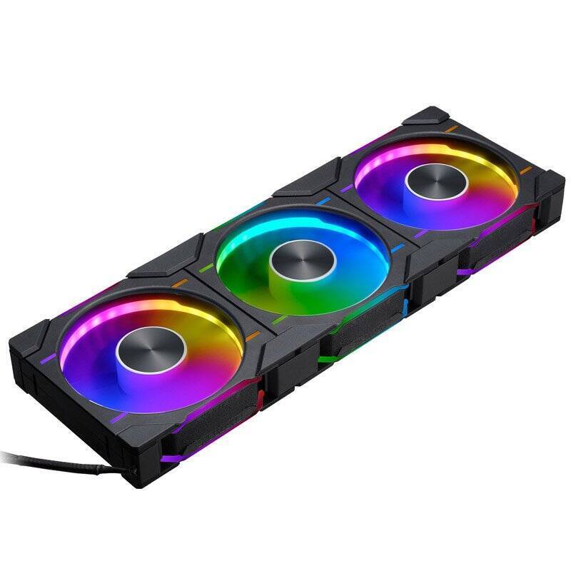 PHANTEKS D30 PWM Regular Airflow D-RGB Lüfter, 3er Pack - 120mm, schwarz