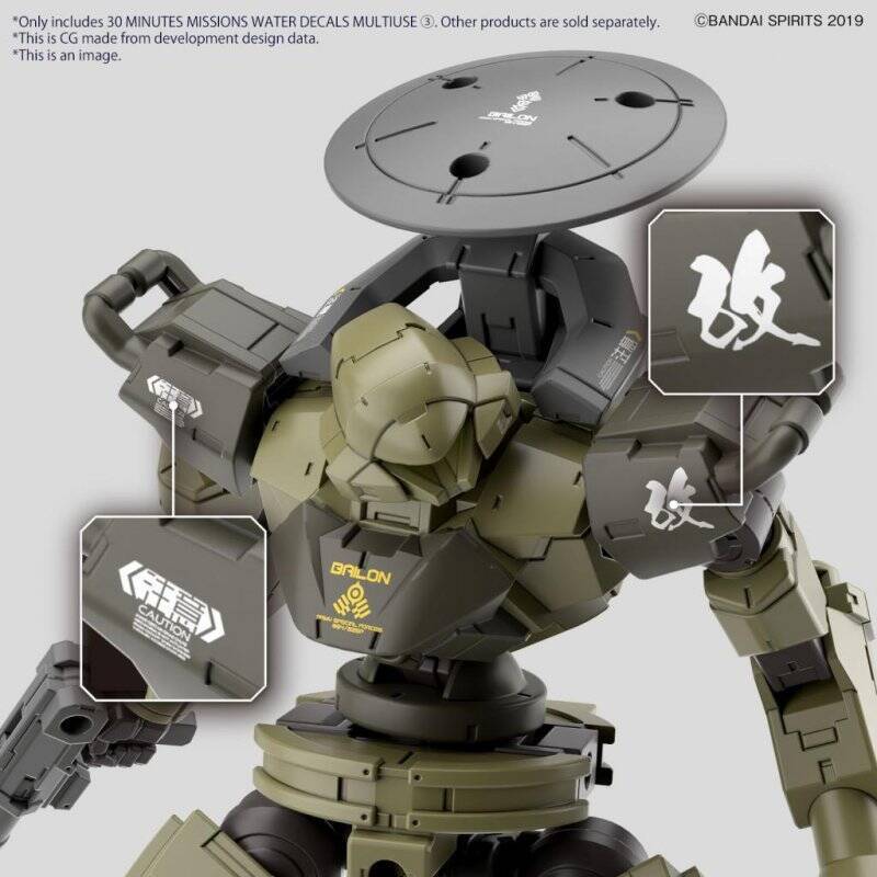 30MM - Water Decals Multiuse 3 - Model Kit