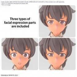 30MS - Option Face Parts Facial Expression Set 6 (Color C) - Model Kit