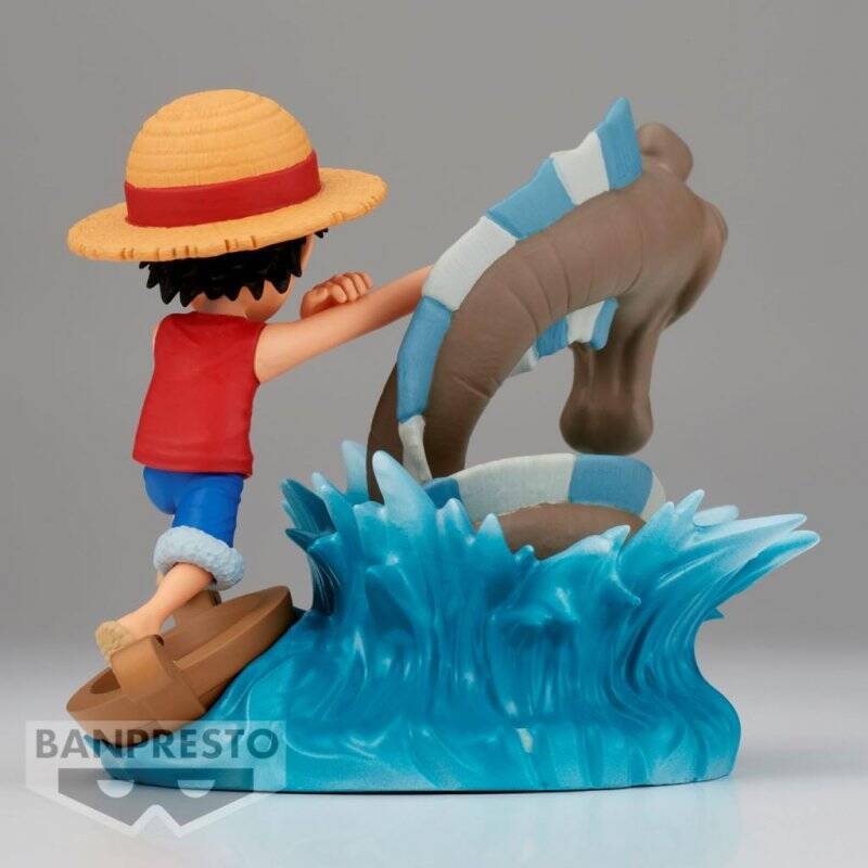 ONE PIECE - Monkey.D.Luffy - Figurine WCF-Log Stories 7cm