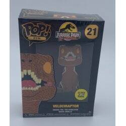 JURASSIC PARK - Pop Large Enamel Pin N° 21 - Velociraptor GROUP