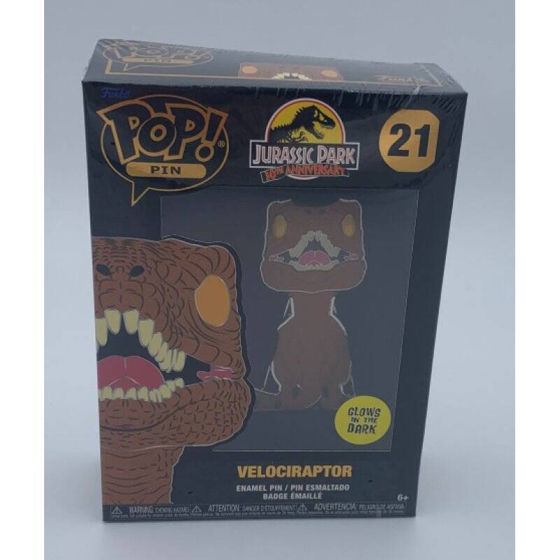 JURASSIC PARK - Pop Large Enamel Pin N° 21 - Velociraptor GROUP