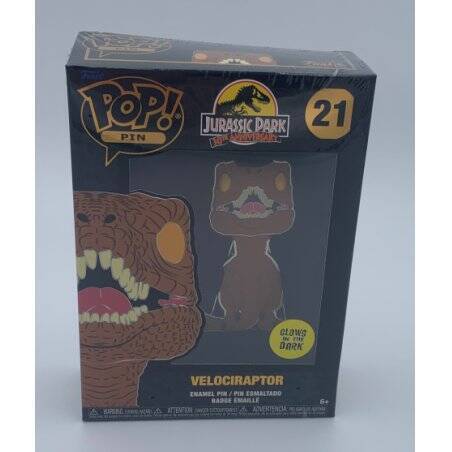 JURASSIC PARK - Pop Large Enamel Pin N° 21 - Velociraptor GROUP