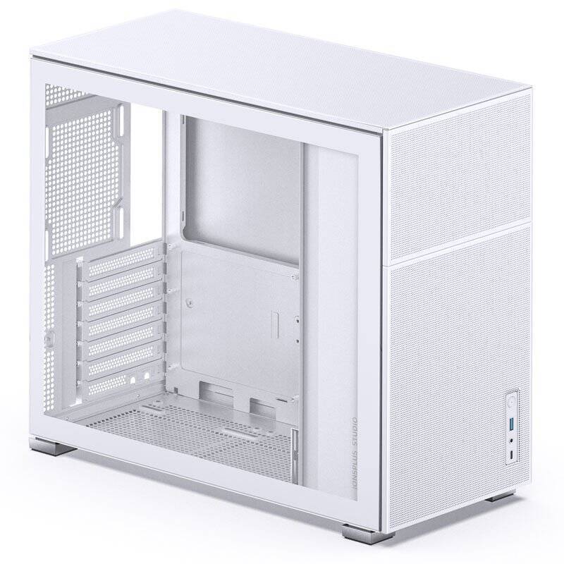 Jonsbo D41 MESH ATX Gehäuse, Tempered Glass - weiß