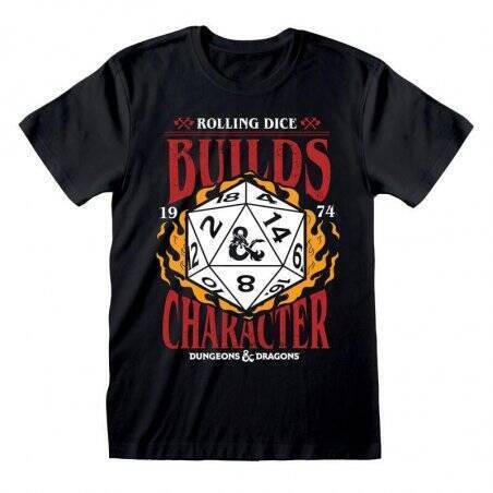 DONJONS ET DRAGONS - Builds Character - T-Shirt Homme (XL)