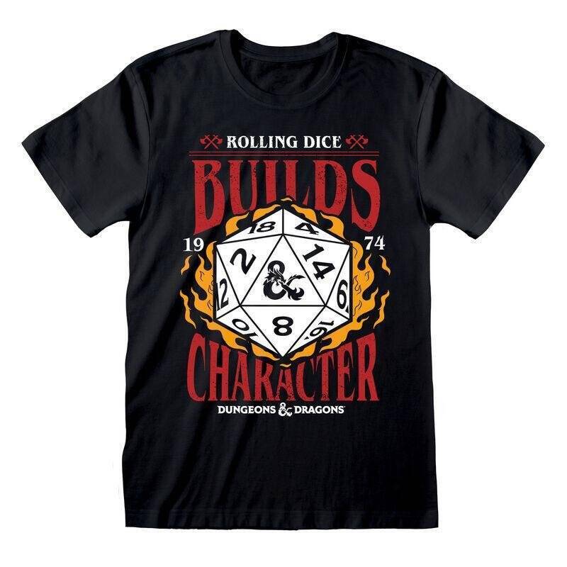 DONJONS ET DRAGONS - Builds Character - T-Shirt Homme (L)