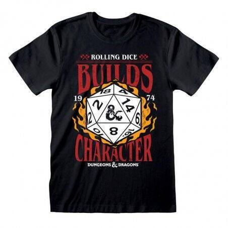 DONJONS ET DRAGONS - Builds Character - T-Shirt Homme (L)