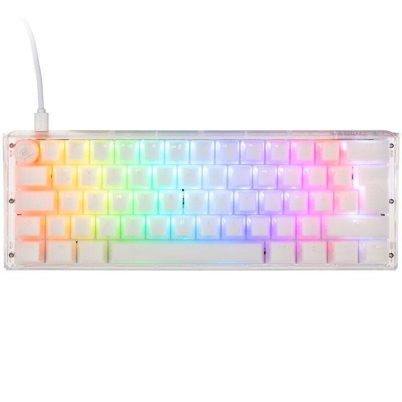 Ducky One 3 Aura White Mini Gaming Tastatur, RGB LED - MX-Brown