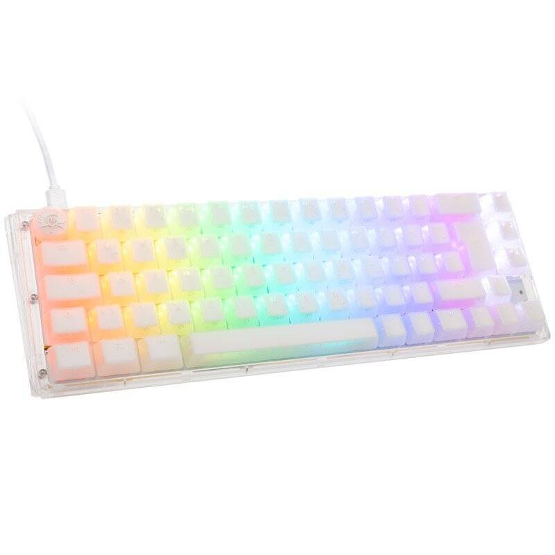 Ducky One 3 Aura White SF Gaming Tastatur, RGB LED - MX-Silver