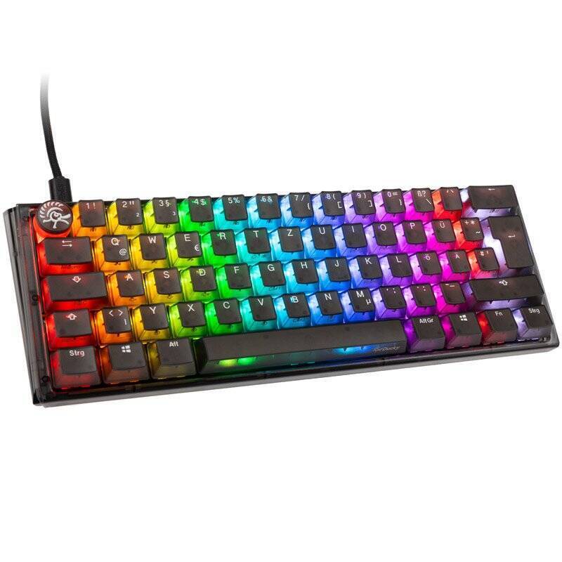 Ducky One 3 Aura Black Mini Gaming Tastatur, RGB LED - MX-Blue
