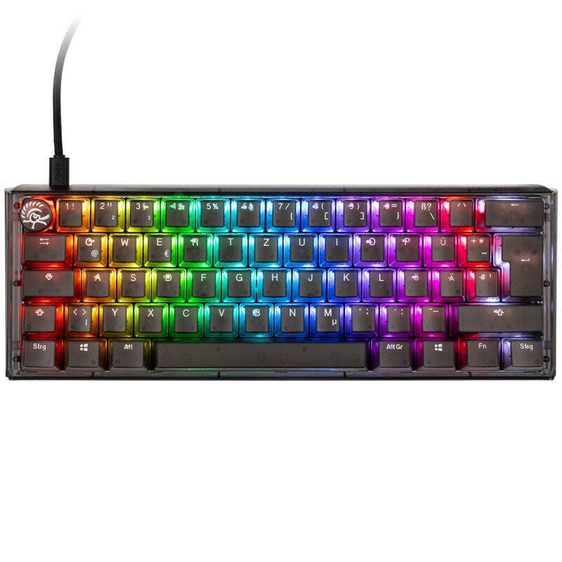 Ducky One 3 Aura Black Mini Gaming Tastatur, RGB LED - MX-Blue