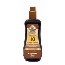 Australian Gold - Sunscreen Spray Gel w. Instant Bronzer 237 ml - SPF 10
