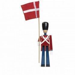 ​Kay Bojesen - Standard-bearer with textile flag, 22 cm