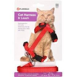 Karlie - Cat Harness With Leash - Kitten Red (770.1160)