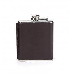 Kikkerland - Leather Hip Flask 7OZ (BA61-M)
