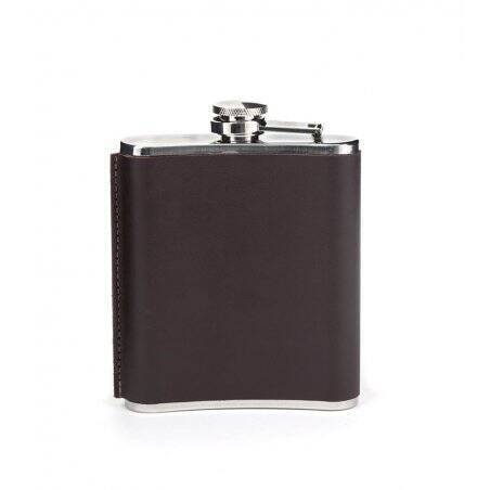 Kikkerland - Leather Hip Flask 7OZ (BA61-M)