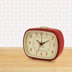 Retro Alarm Clock + Red (AC08-R-EU)