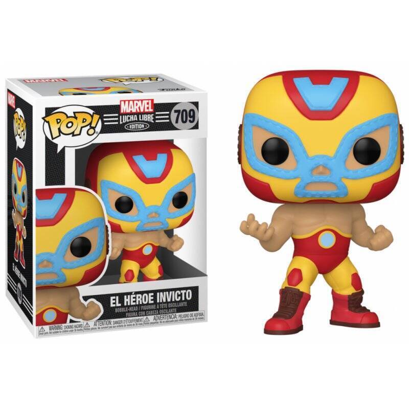 MARVEL - Bobble Head POP N° 709 - Lucha Libre Iron Man
