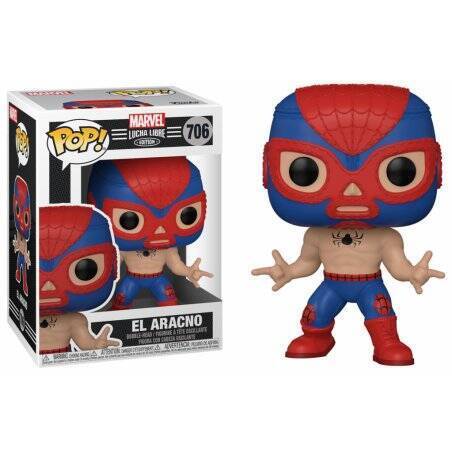 MARVEL - Bobble Head POP N° 706 - Lucha Libre Spider-Man