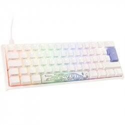 Ducky One 2 Pro Mini White Edition Gaming Tastatur, RGB LED - Kailh Brown