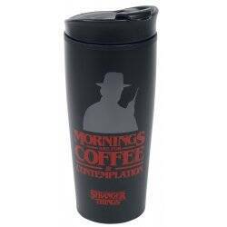 STRANGER THINGS - Coffee and Contemplation - Mug de voyage métal 450ml