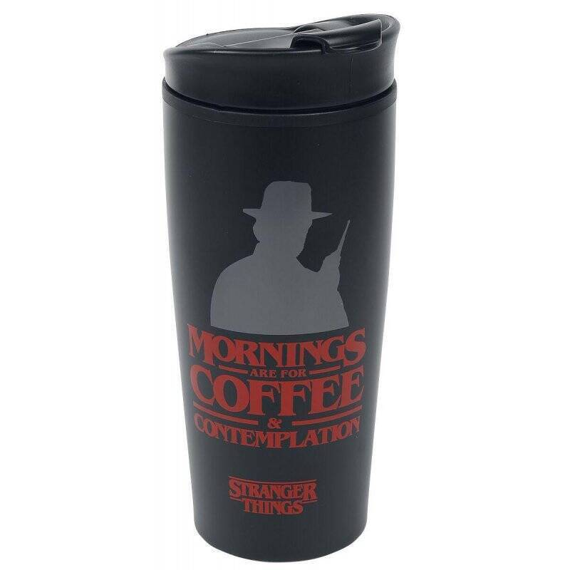 STRANGER THINGS - Coffee and Contemplation - Mug de voyage métal 450ml