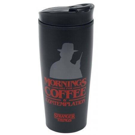 STRANGER THINGS - Coffee and Contemplation - Mug de voyage métal 450ml