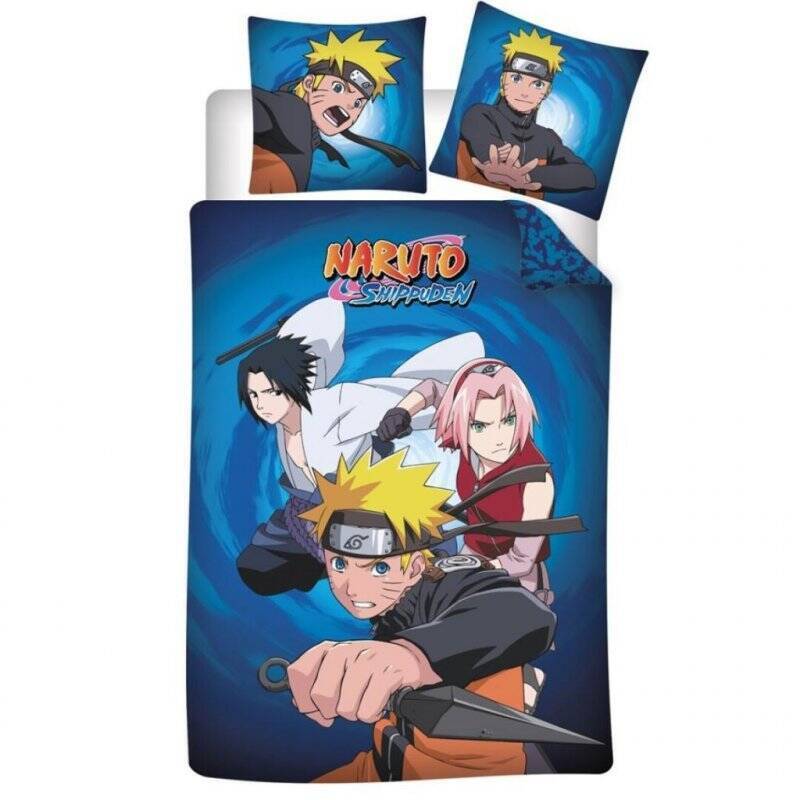 NARUTO SHIPPUDEN - Parure de lit 140x200cm - '100% Flanelle'