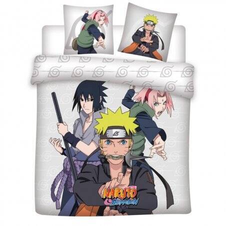 NARUTO SHIPPUDEN - Trio - Parure de lit 240x220cm - '100% Polyester'