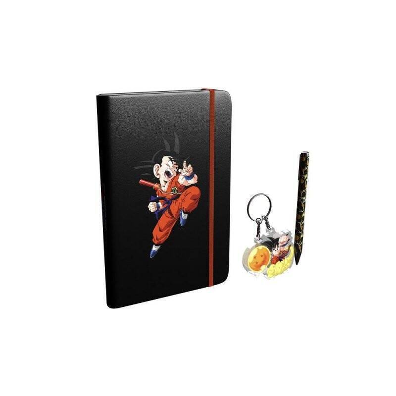 DRAGON BALL - Set Notebook + Stylo à Bille + Porte-Clés - 3pc.