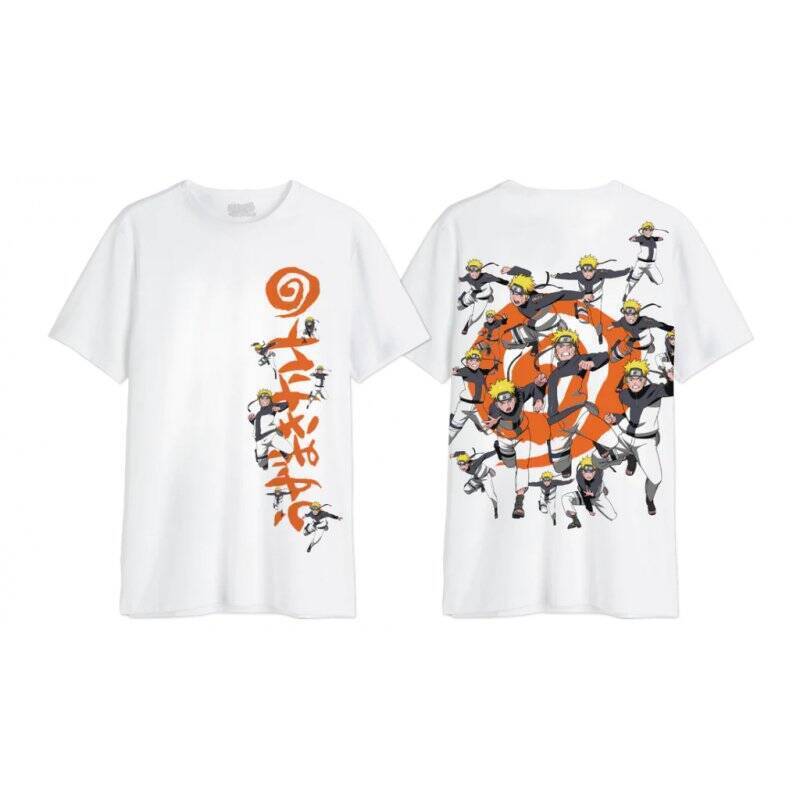 NARUTO SHIPPUDEN - Multiclonage - T-Shirt Oversize Homme (M)