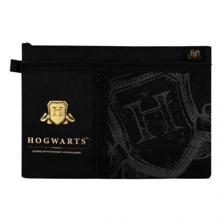 Harry Potter - Pochette d'étude multi-poches Blason de Poudlard