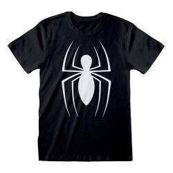 Marvel -  T-shirt unisexe Noir Logo classique de Spider-Man - S