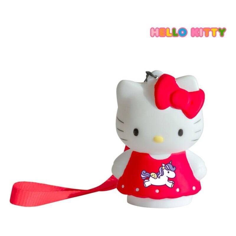 Hello Kitty - Figurine Lumineuse Hello Kitty Licorne avec Dragonne 8cm