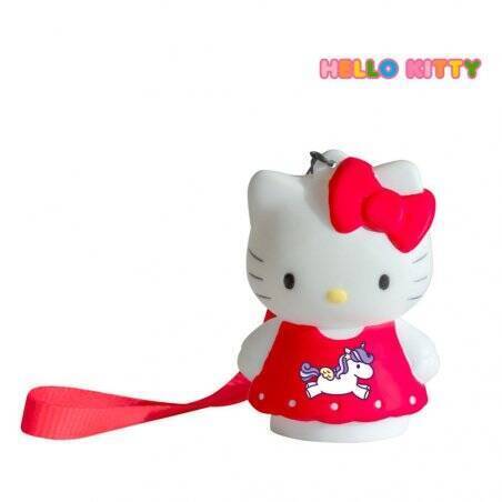 Hello Kitty - Figurine Lumineuse Hello Kitty Licorne avec Dragonne 8cm