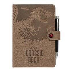 JURASSIC PARK - Welcome - Notebook + Stylo à Bille Lumineux- Format A5
