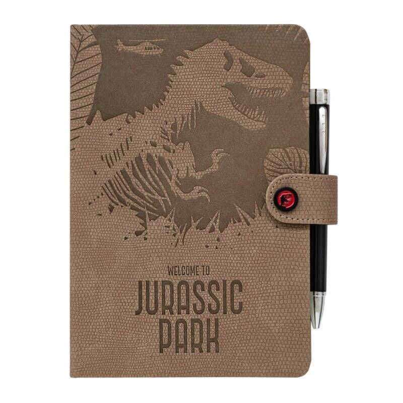JURASSIC PARK - Welcome - Notebook + Stylo à Bille Lumineux- Format A5