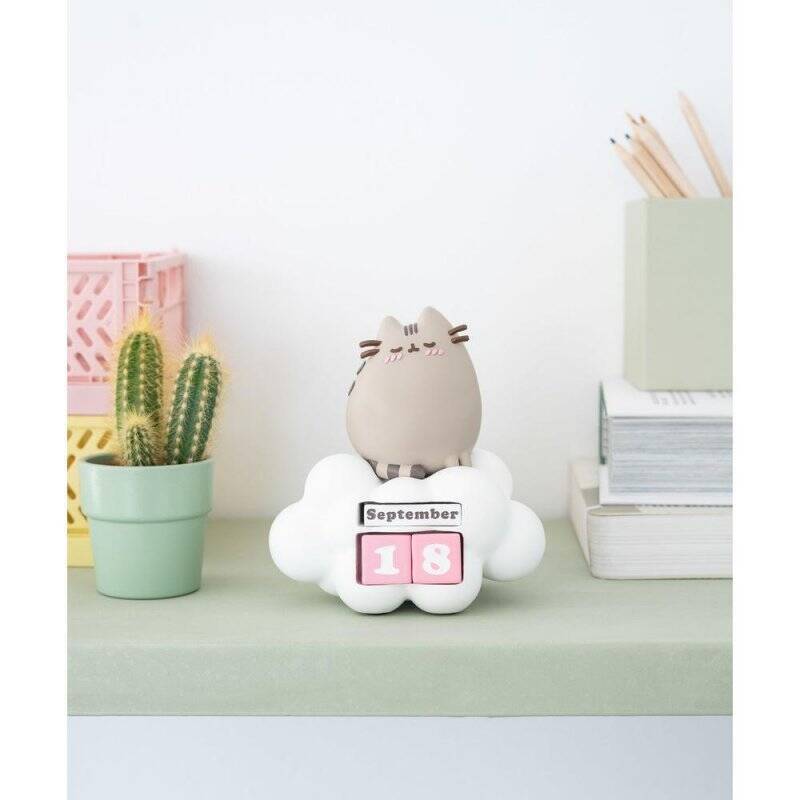 PUSHEEN - Calendrier Perpétuel 3D en Résine - '10x12x13cm'
