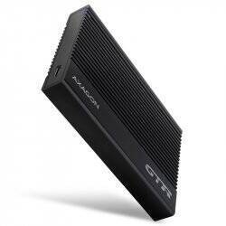 AXAGON EE25-GTR USB-C 3.2 Gen 2 - SATA 6G, 2.5" externes Festplattengehäuse, geriffelt - schwarz