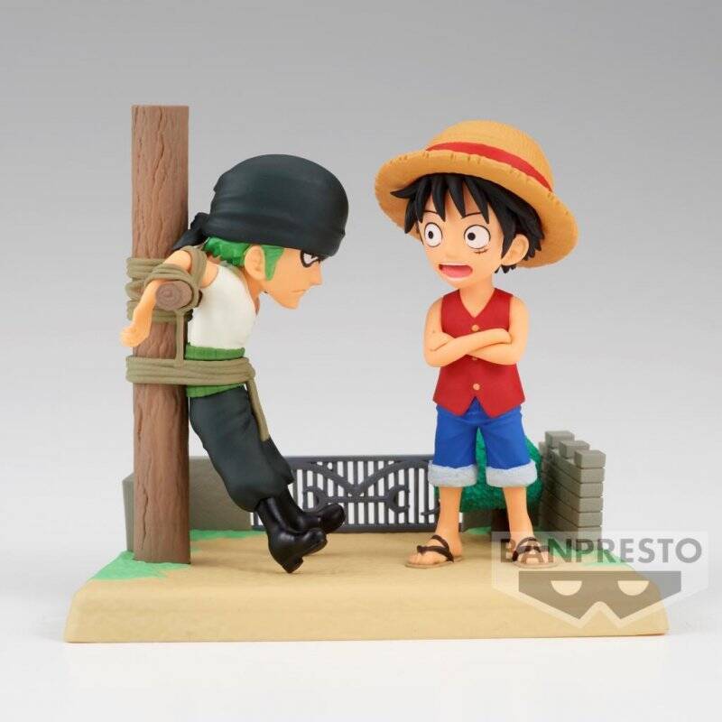 ONE PIECE - Luffy & Zoro - Figurine WCF-Log Stories 7cm
