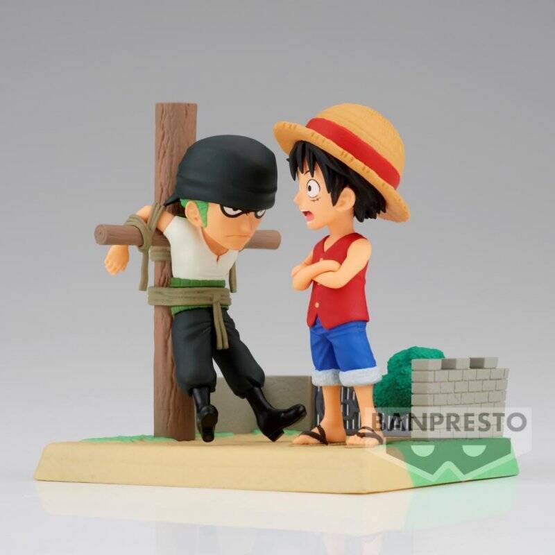 ONE PIECE - Luffy & Zoro - Figurine WCF-Log Stories 7cm