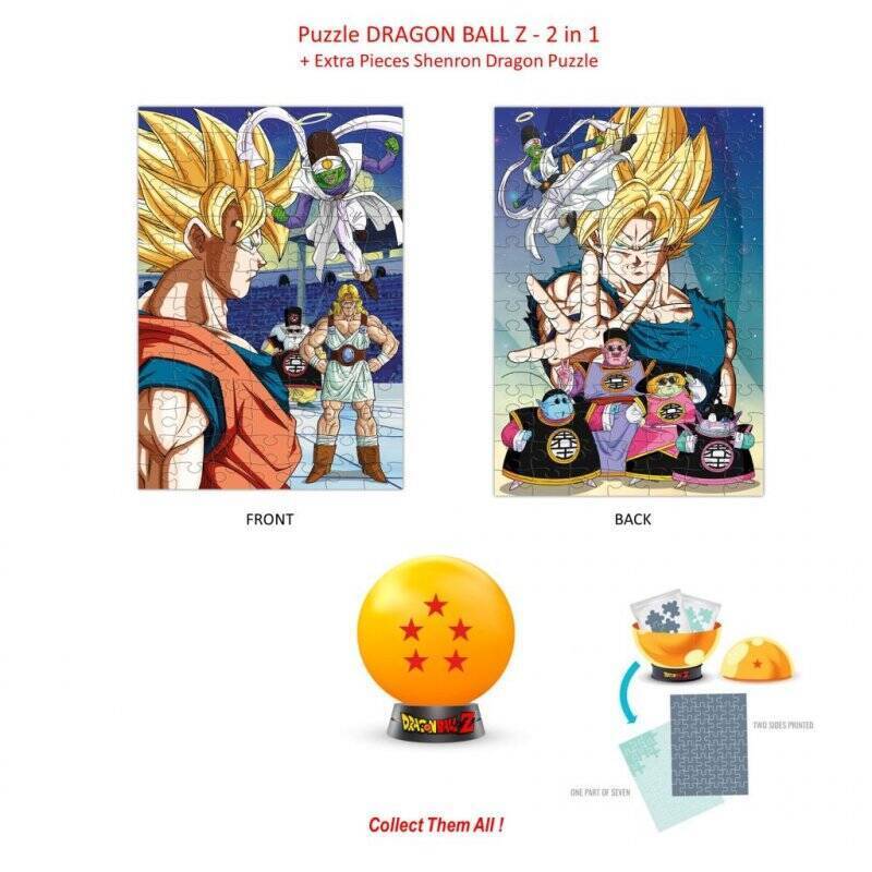 DRAGON BALL Z -Puzzle à Collectionner - 5 Etoiles - 2en1 Puzzle +Extra