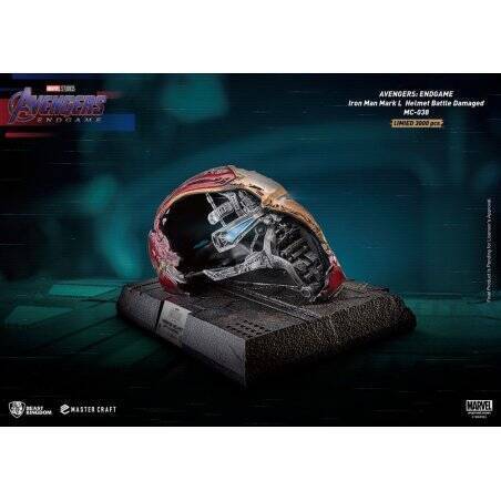 Marvel - MC-038 - Avengers : Endgame - Iron Man Mark50 Casque Endommagé Master Craft