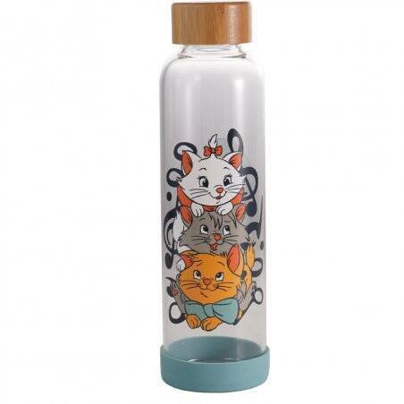 Disney - Bouteille d'eau en verre Les Aristochats 500ml