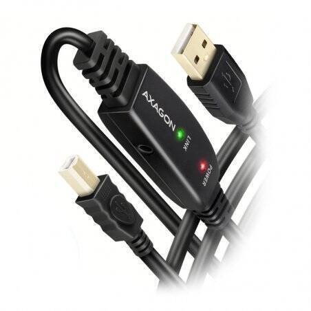AXAGON ADR-215B aktives USB 2.0 Verbindungskabel, USB-A auf USB-B - 20m