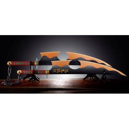 Demon Slayer : Kimetsu no Yaiba Répliques Proplica Plastique épées Nichirin (Tengen Uzui) 110 cm