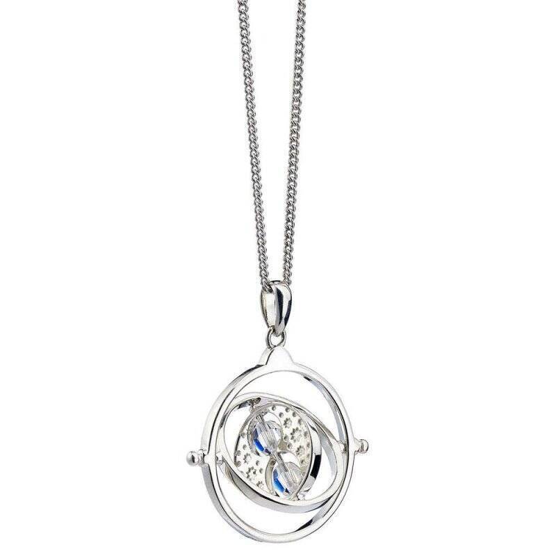 Harry Potter pendentif et collier Retourneur de Temps (argent sterling)