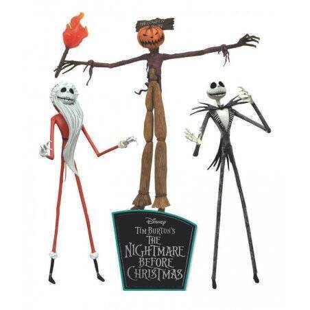 L'Étrange Noël de monsieur Jack pack 3 figurines The Jobs of Jack Skellington 18 cm