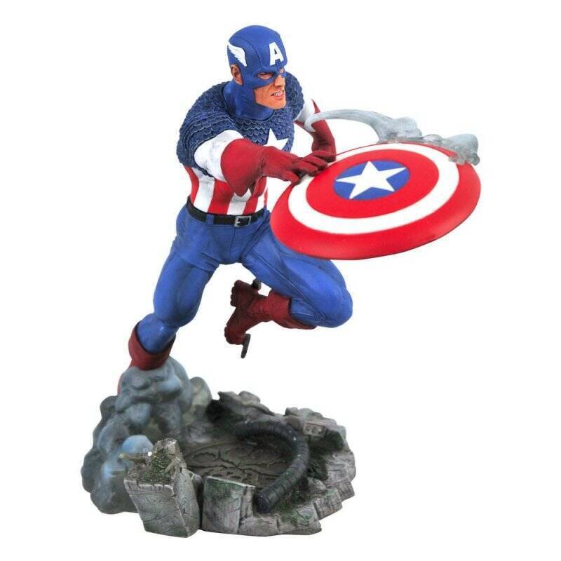 Marvel Comic Gallery Vs.  statuette Captain America 25 cm